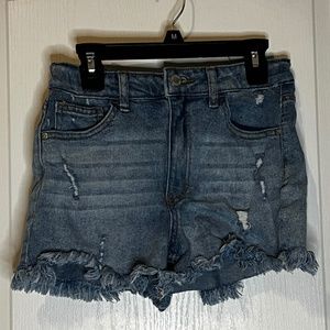 art class Distressed Jean Shorts